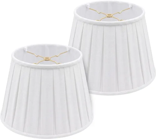 Miniatura 21 de Royal Designs, Inc. Empire English Pleat Lamp Shade, BSO-724-14BG, 10 x 14.5 x 10, Beige