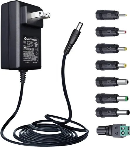 Miniatura 10 de Adaptador de fuente de alimentación de 12 V, 2 A, 6 pies, CA a CC 24 W, 2000 mA, 1500 mA, 1000 mA, 500 mA, cable de alimentación de repuesto