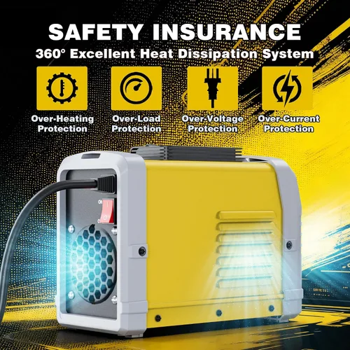 Miniatura 6 de Soldador de palo de 225 amperios, máquina de soldar, máquina de soldadura portátil, soldador inversor de 110 V, con control sinérgico, IGBT