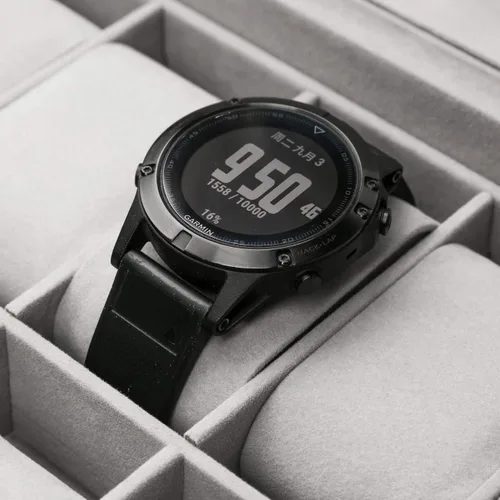 Miniatura 4 de Ogrmar Cajas de almacenamiento de reloj de piel sintética con 12 ranuras, para hombres y mujeres, estuche organizador de 2 niveles con tapa
