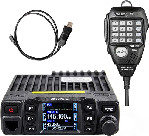 Miniatura 7 de Radio móvil amateur Anytone AT-778UV con antena de coche, radios de dos vías de largo alcance 40 kilómetros, ideal para principiantes en actividades
