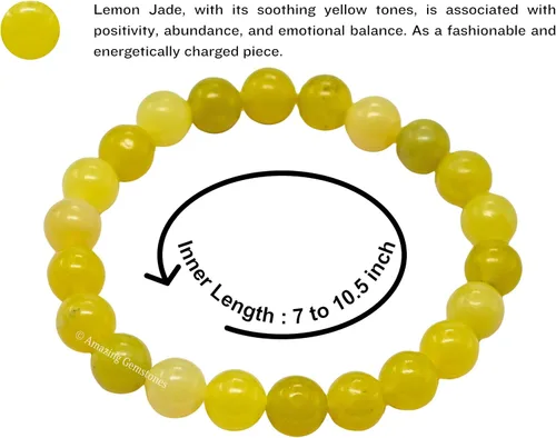 Miniatura 361 de Amazing Gemstone Crystal Bracelet for Women Men's Gifts - Protection Healing Crystal Bracelet - 8mm Gemstone Beaded Stretchable Bracelet Pulseras