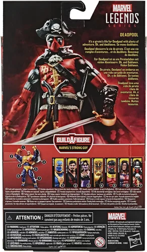 Miniatura 8 de Hasbro Marvel Legends Series - Figura de acción de Deadpool de 6 pulgadas (pirato), diseño prémium y 3 accesorios