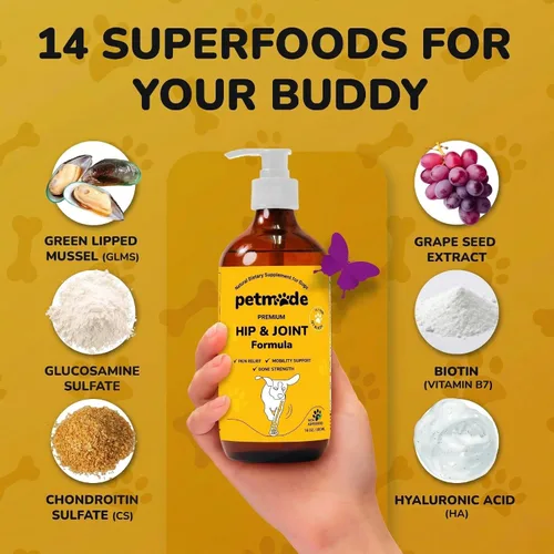 Miniatura 5 de Suplemento de cadera y articulaciones para perros, glucosamina condroitina aprobada por veterinarios para perros, soporte de flexibilidad y fuerza