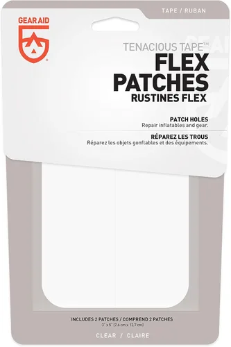 Miniatura 2 de GEAR AID Tenacious Tape Flex - Parches resistentes para fijar agujeros y rasgaduras en telas al aire libre, vinilo, piscina y nieve inflables
