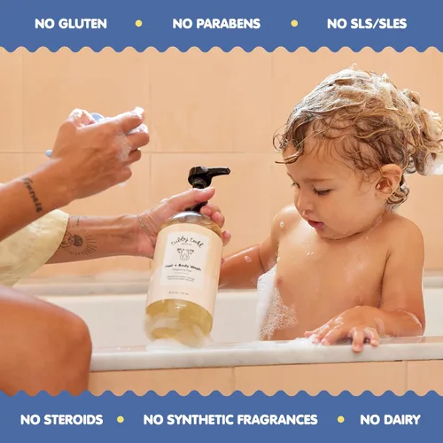 Miniatura 6 de TUBBY TODD Gel de baño y cabello - Champú para bebés y gel de baño - Suave y natural bebé era para recién nacidos, bebés y niños pequeños - No