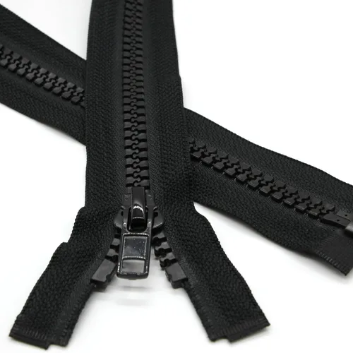 Miniatura 4 de Leekayer 2 cremalleras separadoras #5 de 27 pulgadas para abrigos de costura, chaqueta de cremallera, 26.8 in, cremalleras de plástico moldeado Negro