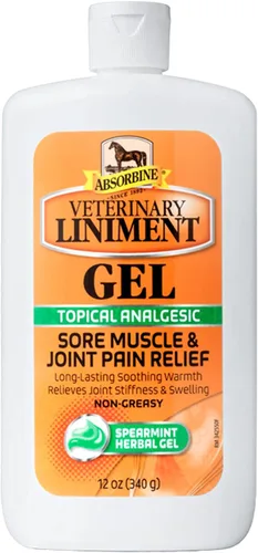 Miniatura 6 de Absorbine Gel de linimento veterinario, ungüento analgésico tópico de mentol para músculos adoloridos, dolor de articulaciones y artritis, paquete