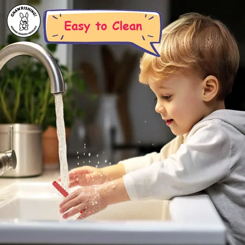 Miniatura 8 de Collares masticables sensoriales para niños, 8 piezas con forma de cilindro, juguetes masticables sensoriales para niños con autismo, niñas y niños