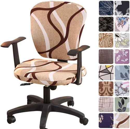 Miniatura 33 de Melaluxe - Funda para silla de oficina de computadora, funda universal protectora y elástica, cubierta elástica para silla giratoria