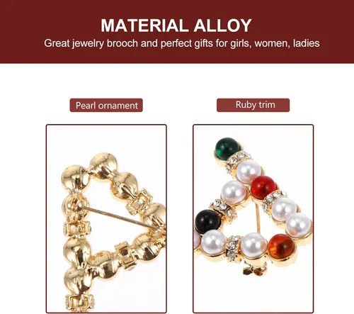 Miniatura 6 de EXCEART Broche de letra inicial Pin perla Rhinestone alfabeto broche elegante cristal solapa pin personalizado pechos para chaquetas ropa traje