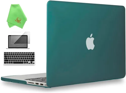 Miniatura 12 de UESWILL Funda rígida mate 3 en 1 compatible con MacBook Pro (Retina, 13 pulgadas, finales de 2012/2013/2014/principios de 2015), modelo A1425 / Negro