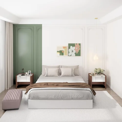Miniatura 6 de Base de resorte de 9 pulgadas para cama tamaño matrimonial, base de colchón de metal resistente, capacidad de 3000 libras, perfil alto, sin ruido
