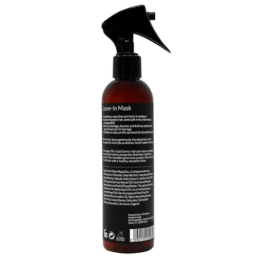 Miniatura 2 de Gold Series - Mascarilla para el cabello sin enjuague, aceite de argán enriquecida con queratina, nutritiva y desenredante suavemente