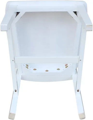Miniatura 10 de International Concepts - Juego de dos sillas de comedor San Remo Splatback, color blanco