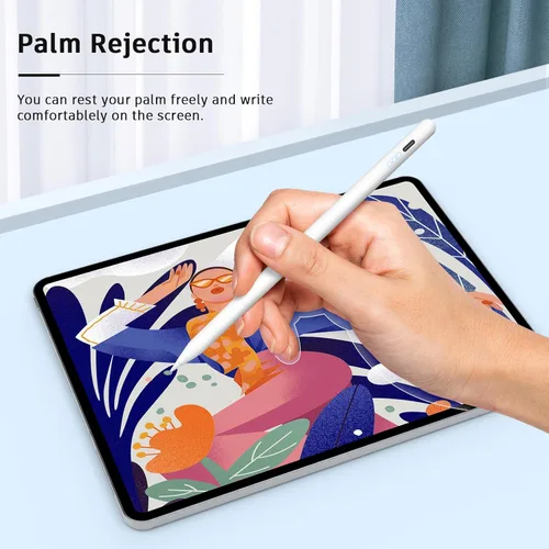 Miniatura 5 de Lápiz óptico para iPad 2018-2024, 15 minutos de carga rápida Apple Pen iPad lápiz con rechazo de palma y sensibilidad de inclinación, compatible