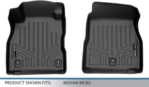 Miniatura 4 de SMARTLINER Juego de alfombrillas de primera fila de ajuste personalizado compatibles con Nissan Kicks 2018-2024