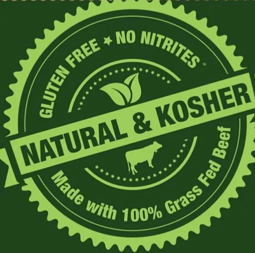 Aufschnitt - Carne seca alimentada con pasto, baja en sodio, certificada Kosher, apta para dieta cetogénica, paquete de 2, barbacoa