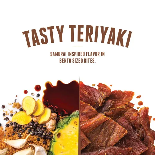Miniatura 6 de Perky Jerky Variedad de carne seca de pavo, 2.2 onzas (paquete de 5) – Bajo en sodio – 7-10g de proteína por porción – Bajo en grasa – 100%