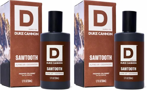 Miniatura 26 de Duke Cannon Proper Cologne Sawtooth Perfume para hombre Eau de Parfum Aire Alpino y Madera de Cedro Fragancia fresca, amaderada y duradera