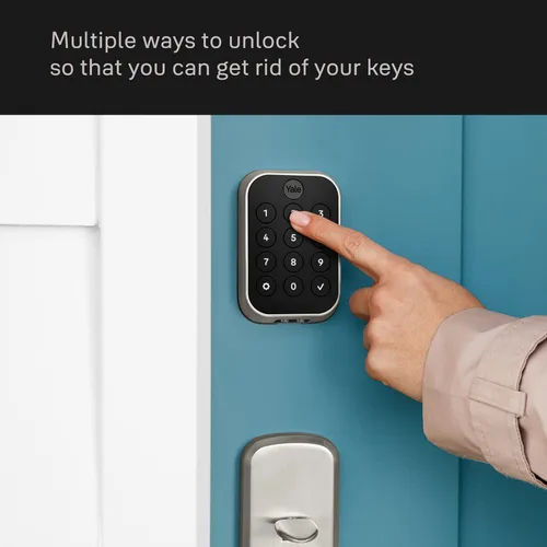 Miniatura 3 de Yale Assure Lock 2 Touch Cerrojo, Cerradura de puerta inteligente sin llave de ante negro con teclado de pantalla táctil conectado Z-Wave (ZW3)