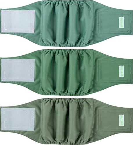 Miniatura 7 de wegreeco Pañales lavables para perros machos, paquete de 3 (ballena, talla L)