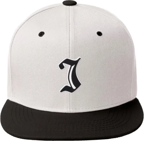 Miniatura 1549 de Daxton Gorra clásica con visera de billete plano con letras del alfabeto inglés antiguo de la A a la Z