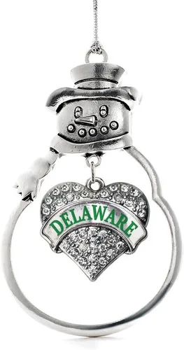 Miniatura 154 de Inspired Silver - Big Sis - Adorno de Navidad plateado - Adorno de árbol de Navidad con dije de corazón con circonita cúbica - Decoración colgante