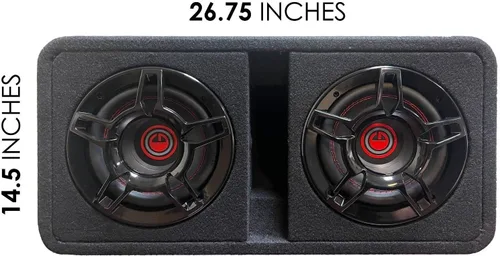 Miniatura 5 de Gravity G8BD2 Dual 8" 1200W Sub Recinto Activo de Coche Subwoofer Compacto Ported