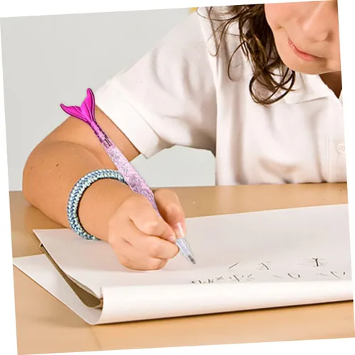 Miniatura 6 de 8 Uds., bolígrafo de sirena, bolígrafos de tinta para estudiantes, bolígrafos de escritura de dibujos animados, bolígrafos de sirena encantadores