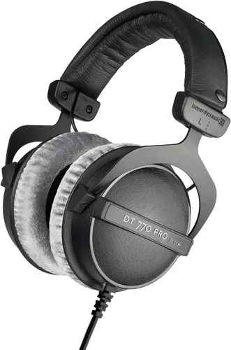 Miniatura 3 de DT-770-PRO-80 cerrado dinámico para aplicaciones de control y monitoreo de auricular Beyerdynamic, 80 Ohmios, Gris Negro con gris