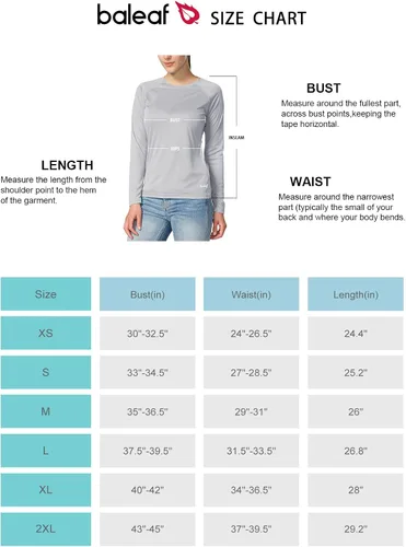 Miniatura 6 de BALEAF Womens Long Sleeve Shirts UPF50 Sun Protection Quick Dry Hiking Fishing
