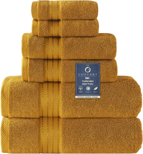 Miniatura 58 de COZYART - Juego de 3 toallas de baño de algodón, color naranja quemado, grandes y gruesas, 19.17 oz/yd², incluye 1 toalla de baño, 1 toalla de mano