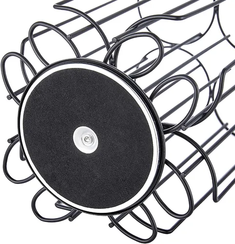 Miniatura 3 de Frcctre Soporte de cápsula de cóctel de metal, organizador de carrusel de almacenamiento, compatible con cápsulas de cóctel Bartesian, con capacidad