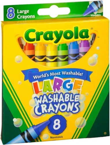 Miniatura 4 de Crayolas lavables de Crayola, grandes, 8 colores por caja, paquete de de 2