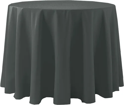 Miniatura 34 de Ultimate Textile Cotton-Feel - Mantel redondo de 90 pulgadas para comedor, color berenjena, color morado