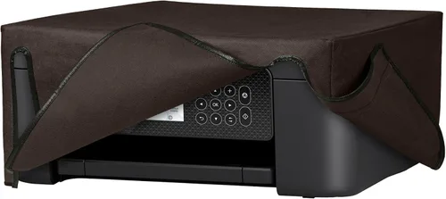 kwmobile Dust Cover Compatible with Epson Expression Home XP-3200 / XP-4200 / XP-4205 - Printer Case - Fabric Protector Cover - Chocolate