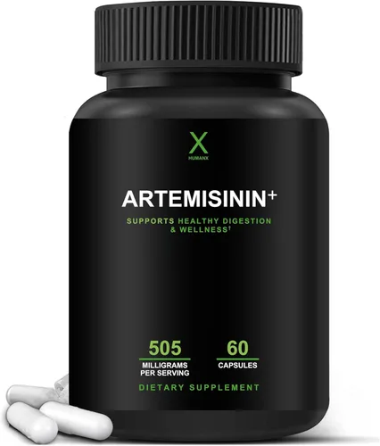 HUMANX Artemisinina de 505 mg con bioperina para una mayor absorción, apoya el envejecimiento, la digestión y la inmunidad saludables, probado por