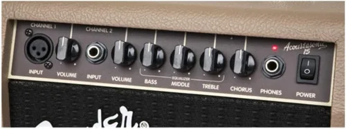 Miniatura 6 de Fender Amplificador de Guitarra Acoustasonic para Guitarra Acústica, 15 Vatios, con 2 Años de Garantía, Altavoz de 6 Pulgadas, Entradas Duales