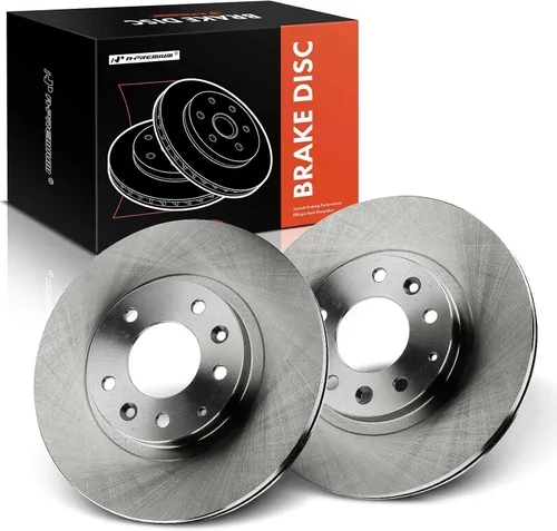 Miniatura 9 de A-Premium Rotores de freno de disco perforados y ranurados delanteros de 11.41 pulgadas (11.409 in) compatibles con modelos seleccionados de Mazda