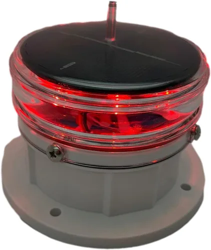 Britta Products - Luz de advertencia solar para muelle de 360 grados - Luz LED impermeable súper brillante para aplicaciones marinas - Constante o