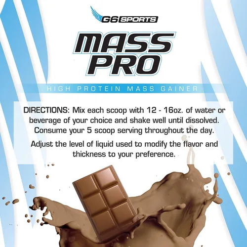 Miniatura 6 de G6 Sports Nutrition Mass Pro - Ganador de masa de alto contenido proteico