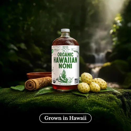 Miniatura 4 de Healing Noni - Jugo de noni 100% puro - USDA orgánico, de fuerza completa, bebida de bienestar, superalimento cultivado en Hawái