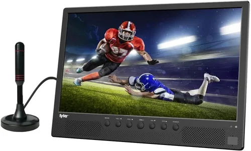 Tyler TM710-14 14 "portátil LCD HD TV Televisión y monitor HDMI USB SD MMC Altavoces incorporados AC/DC Soporte incorporado