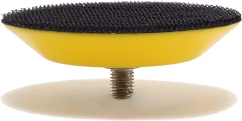 Miniatura 3 de Ouya 3 almohadillas de respaldo de gancho y bucle de 3 pulgadas, placa de pulido de 20 hilos para pulidor de coche de doble acción
