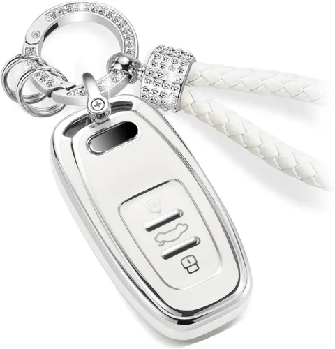 Miniatura 17 de Funda para llavero Buick con llavero de pulsera de circonita de moda, diseño de diamantes encantadores funda suave para Avenir Envision Encore Chevy
