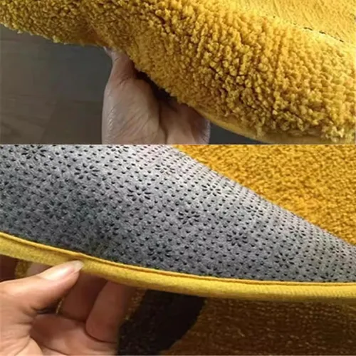 Miniatura 4 de Reyox Tapete de felpa suave para silla de oficina, tapete redondo antideslizante para oficina y hogar, alfombra absorbente para guardería