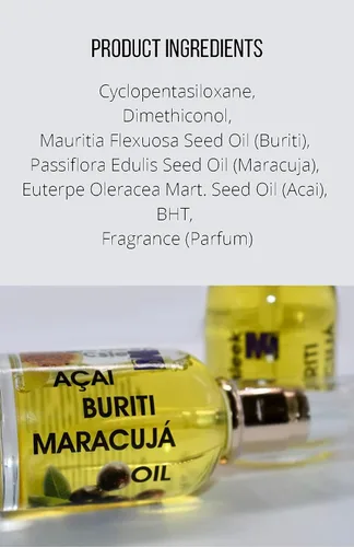 Miniatura 7 de Magic Sleek Acai Oil 2.0 fl oz Suero para el cabello Aceite de maracuja y buriti Hidratante y nutritivo Control del encrespamiento