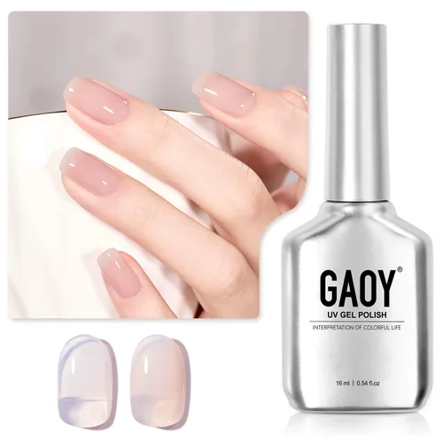 Miniatura 11 de GAOY Esmalte de uñas en gel pastel, 16ml (0.54 onzas líquidas) Rosa, esmalte de gel que se quita remojando y se cura con luz UV para primavera