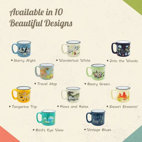 Miniatura 3 de Camp Casual CC-004Y Desert Dreamin' - Taza, Noche estrellada, Azul